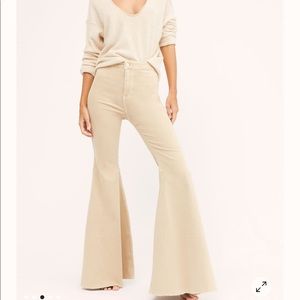 Free People Float On High Waist Flare Jeans